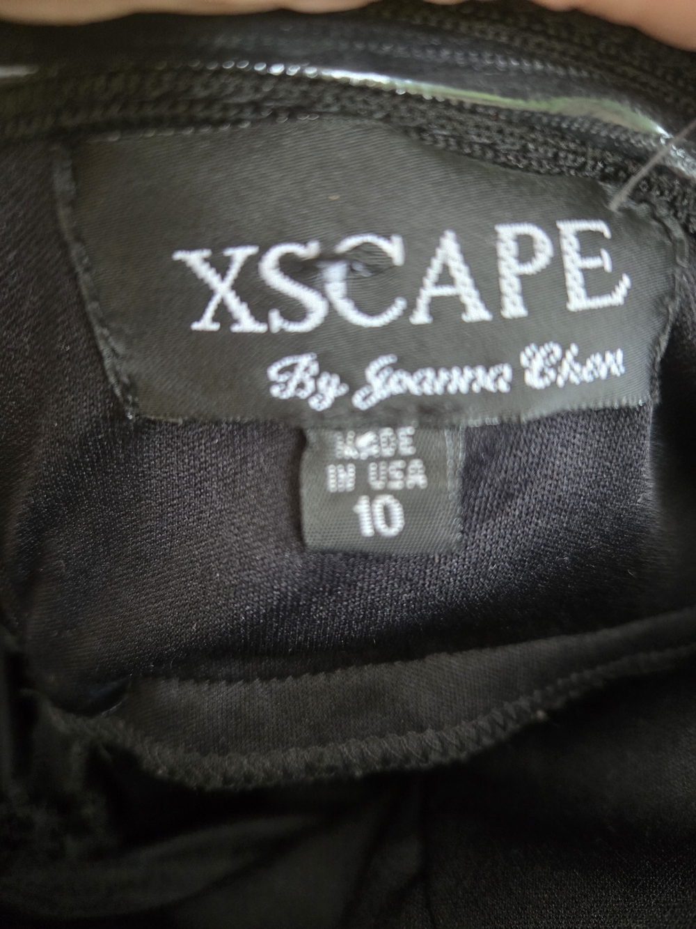 Y2k Vintage Xscape Black Sequin Strapless Mermaid Gown - Picture 4 of 4